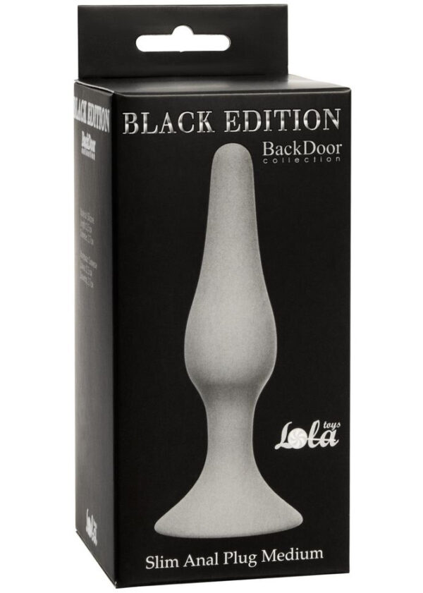 Plug Slim Anal Plug Medium Grey