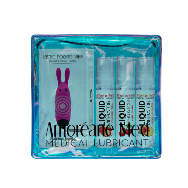 Masażery   Summer promo bag (lube 10ml strawberry + peach + cherry)
