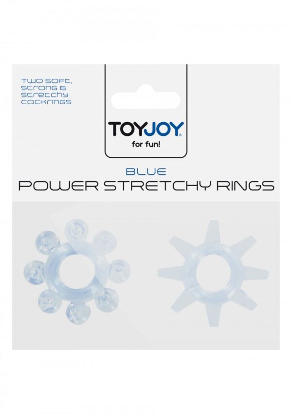 Power Stretchy Rings 2pcs Blue