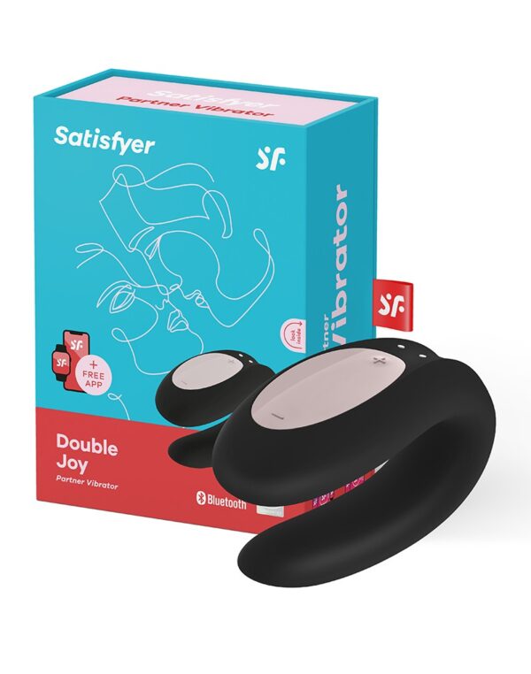 Wibrator   Double Joy Partner Vibrator Black