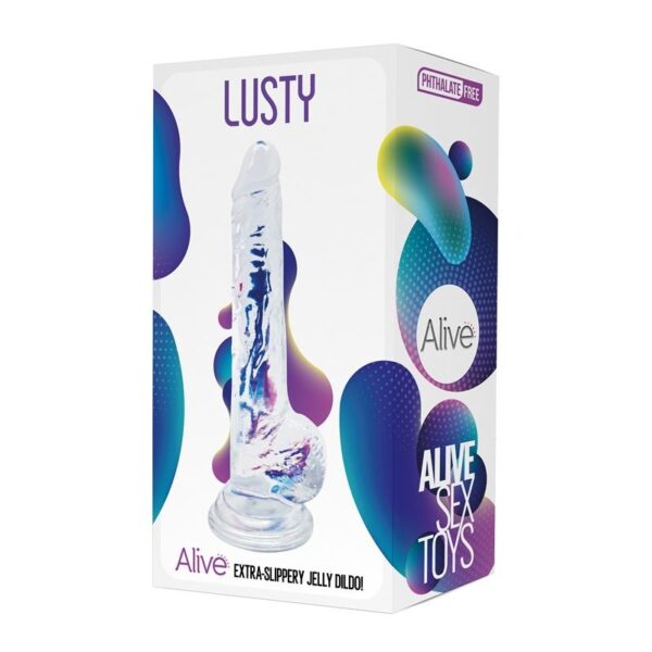 Dildo AL.Lusty (Jelly Clear) - obrazek 2