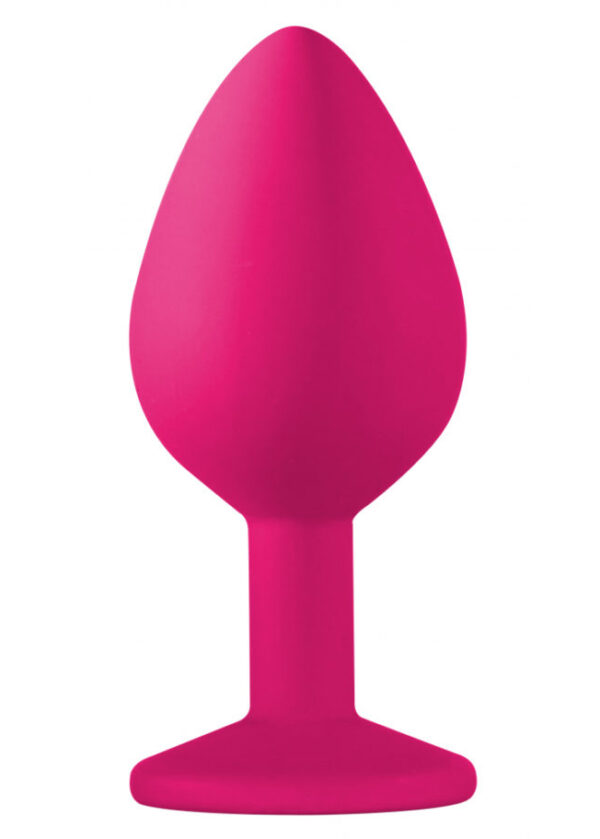Plug Anal Plug Emotions Cutie Medium Pink dark purple crystal - obrazek 2