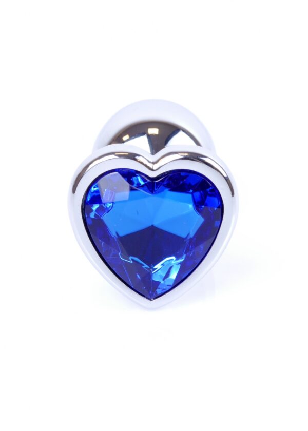 Plug Jewellery Silver  Heart PLUG  Dark Blue - obrazek 2
