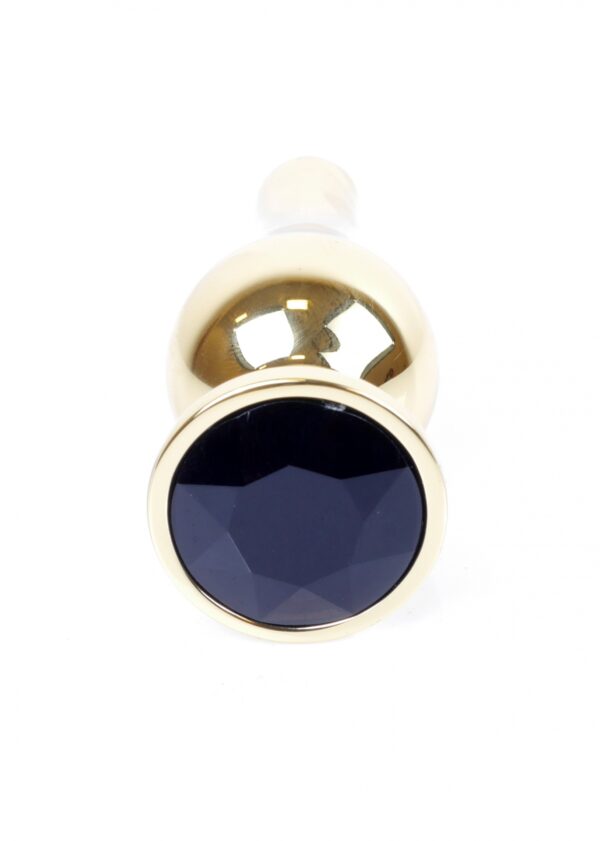 Plug Jewellery Gold BUTT PLUG  Black - obrazek 2