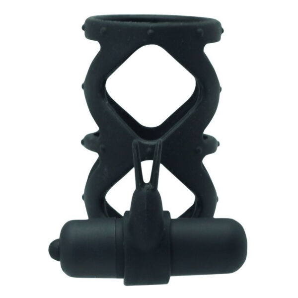 Anello Fallico Timeless Slender vibRing nero - obrazek 2