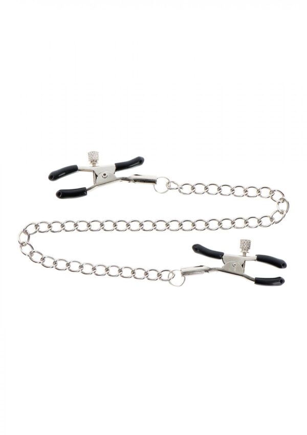 Adjustable Clamps with Chain Silver - obrazek 3