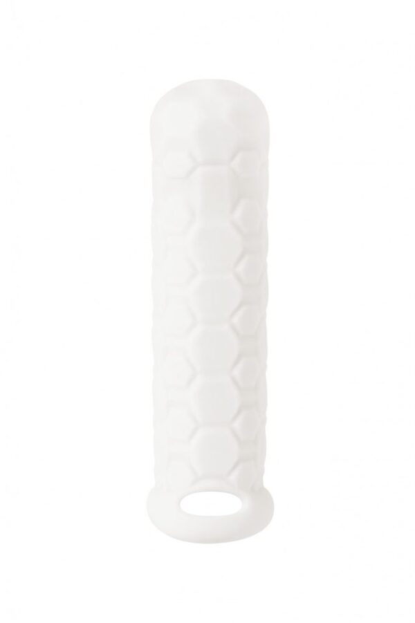 Penis sleeve Homme Long White for 11 15cm - obrazek 3