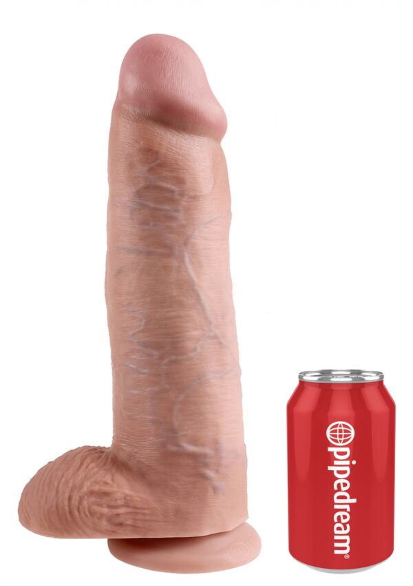Cock 12 Inch With Balls Light skin tone - obrazek 3