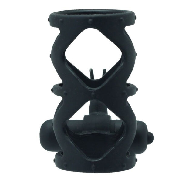 Anello Fallico Timeless Slender vibRing nero - obrazek 3