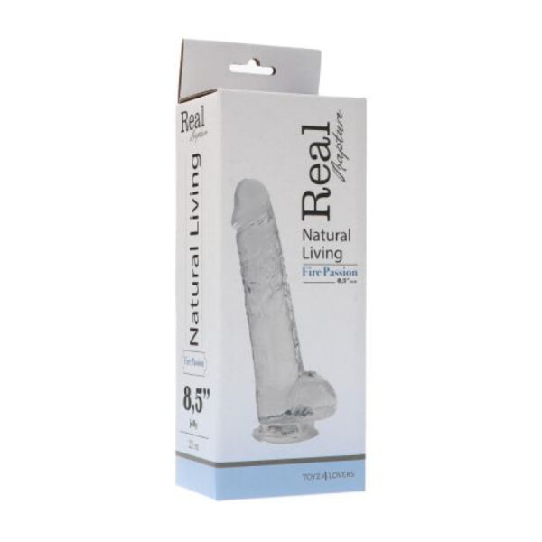 Dildo Clear Passion Large - obrazek 4