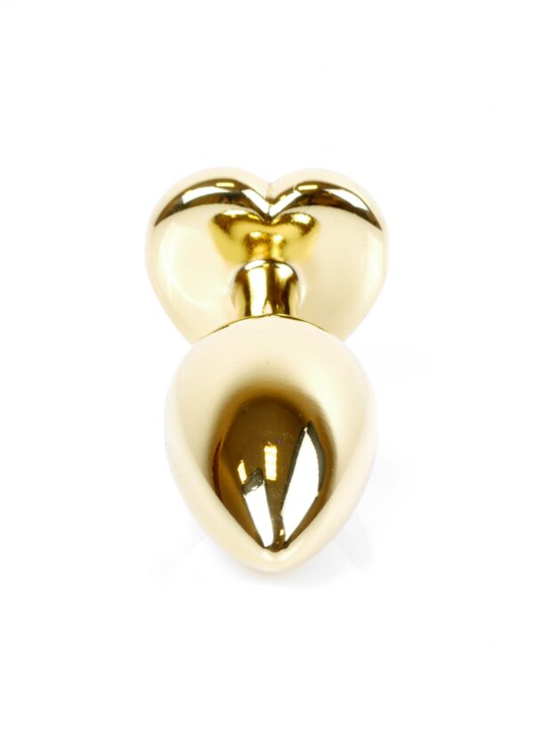Plug Jewellery Gold  Heart PLUG  Red - obrazek 5