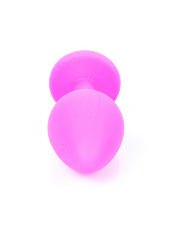 Plug Jewellery Pink Silicon PLUG Medium  Light Blue Diamond - obrazek 5