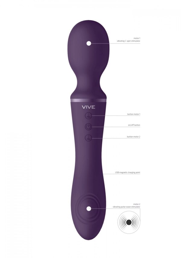 Enora   Wand & Vibrator   Purple - obrazek 5