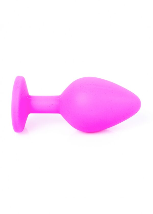 Plug Jewellery Pink Silicon PLUG Medium  Light Blue Diamond - obrazek 6