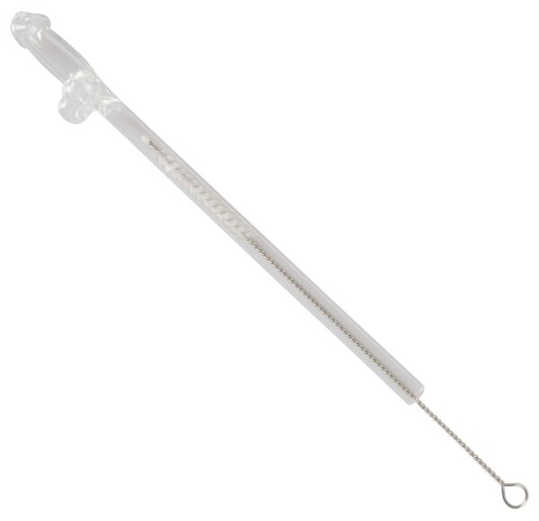 Glass Drinking Straw Willy x 4 - obrazek 6