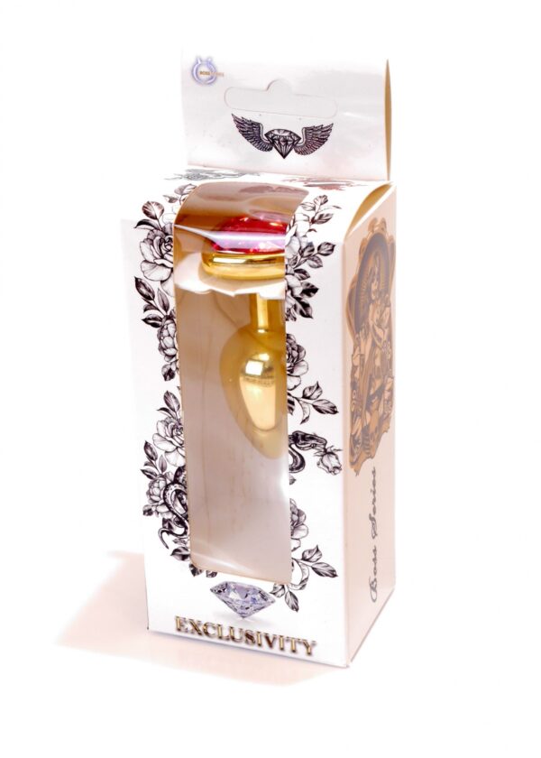 Plug Jewellery Gold  Heart PLUG  Pink - obrazek 8