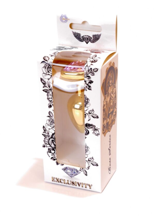 Plug Jewellery Gold  Heart PLUG  Rose - obrazek 8