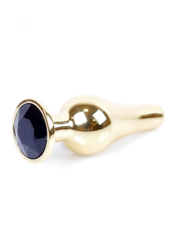 Plug Jewellery Gold BUTT PLUG  Black - obrazek 8