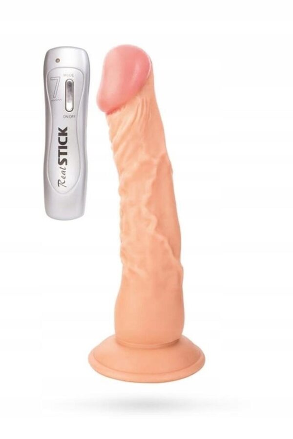 RealStick TOYFA Nude realistic Vibrator, 7 vibration modes, 22.5 cm