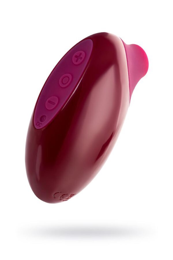TOYFA A Toys Myrty Clitoral Vacuum Stimulator, burgundy, 9.8 cm