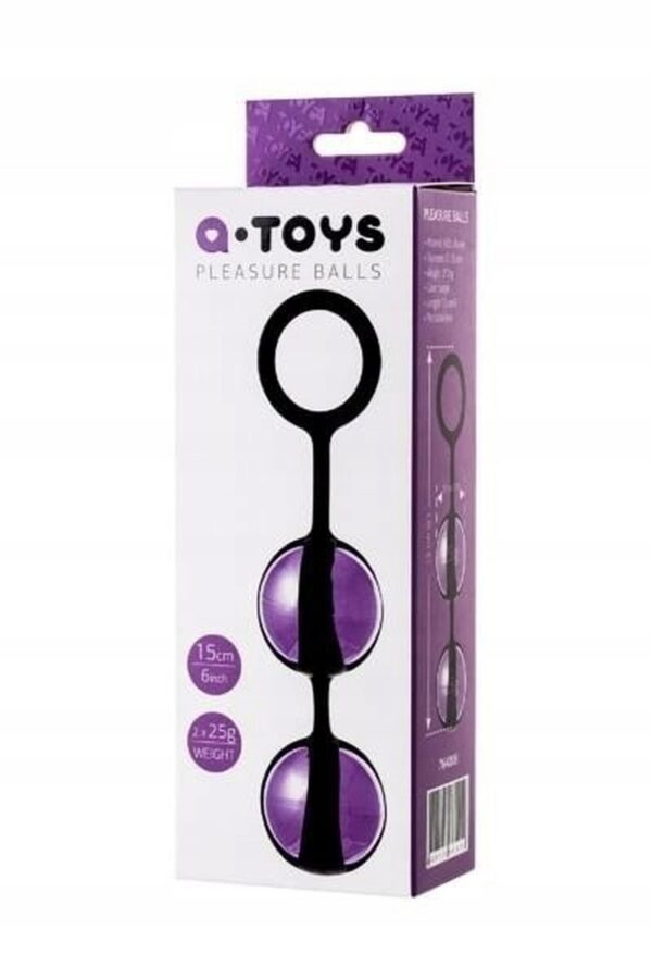 A TOYS, Vaginal balls, ABS plastic, Purple, O 3.5 cm