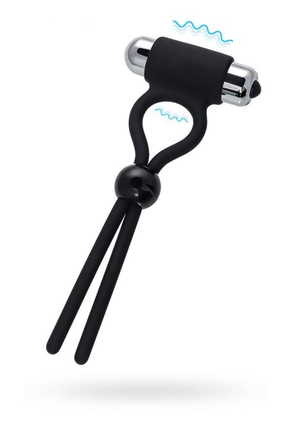 A Toys Erection enhancing lasso Ect , black, silicone, 14cm