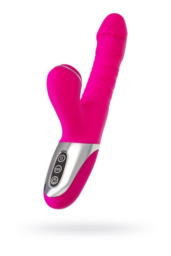 JOS Thrusting and sucking vibrator To Frolly, silicone, pink, 21,5cm