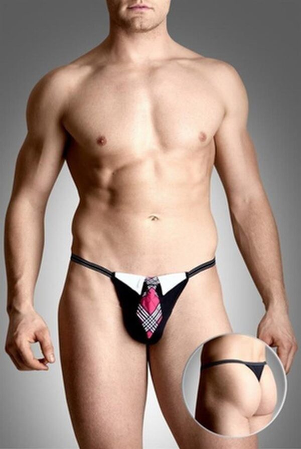 Mens thongs 4491   black S/L