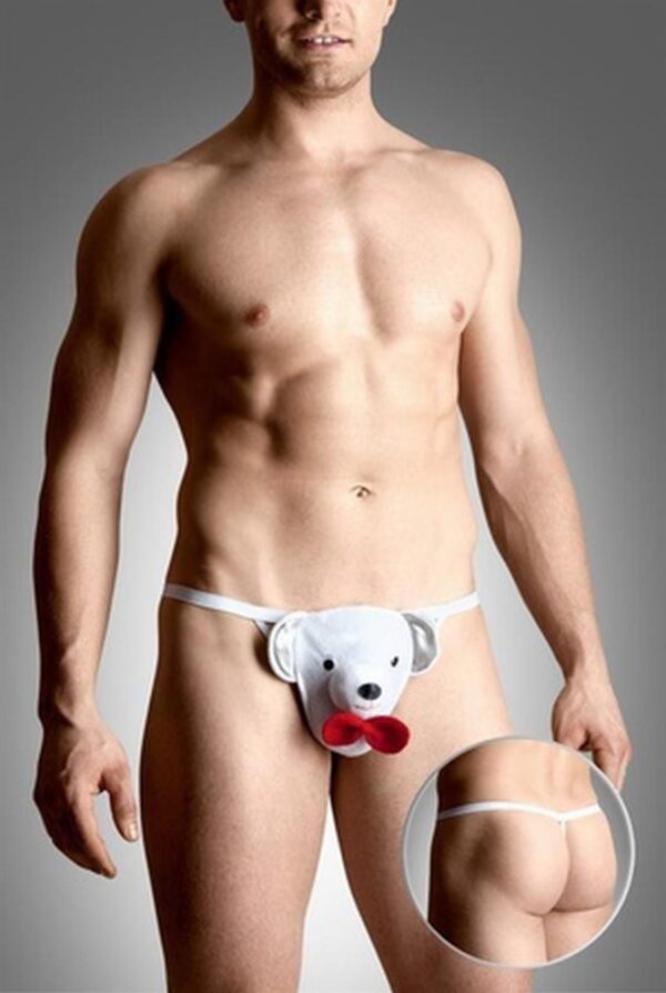 Mens thongs 4492   white S/L