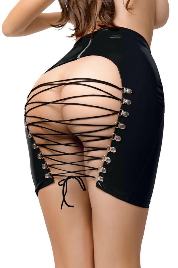 Wetlook skirt Leanne   black L