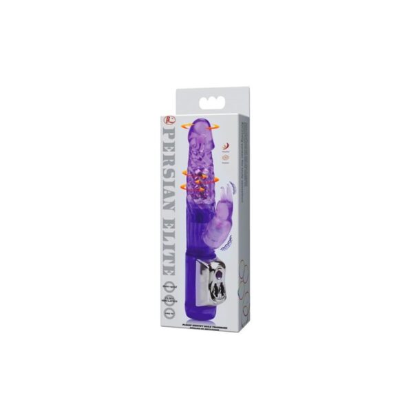 Multi speed Vibration and Rotation whit pearls, Purple