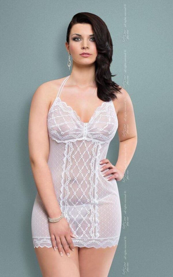 xTess   Plus Size   white XL