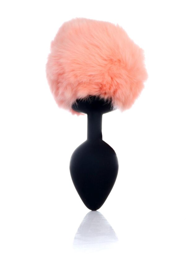 Plug Jewellery Silicon PLUG   Bunny Tail   Black Peach