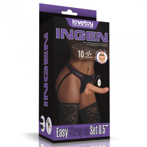 Vibrating Easy Strapon Set 8.5