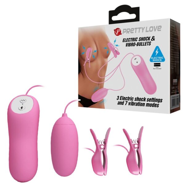 PRETTY LOVE   ELECTRIC SHOCK & VIBRO BULLETS, 7 vibration functions 3 electric shock functions