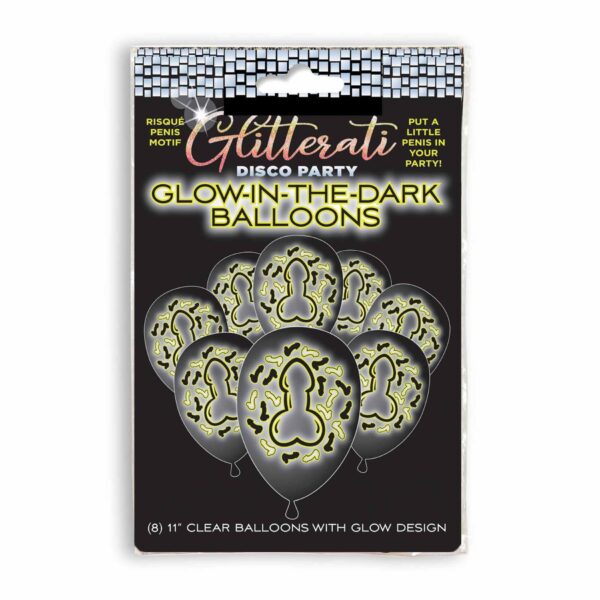 Glitterati   Penis Glow Balloons