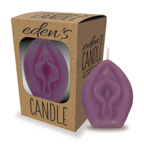 Eden’s Candle   Vanilla Scented Vagina   Eggplant