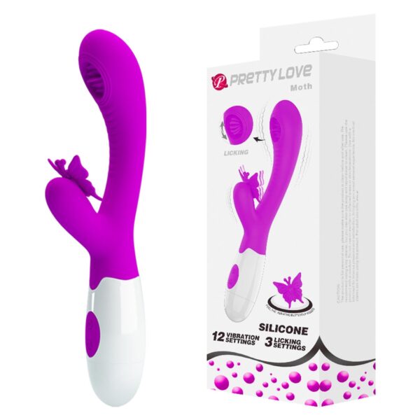 PRETTY LOVE   Moth, 12 vibration functions 3 licking settings