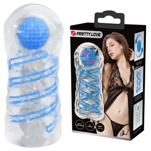 PRETTY LOVE   Transparent masturbator,TPR