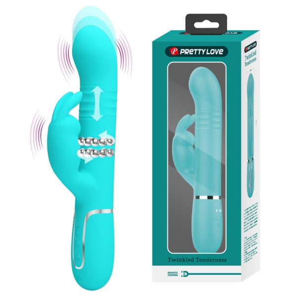 PRETTY LOVE   Coale Twinkled Tenderness, 7 vibration functions 4 rotation functions 4 thrusting settings