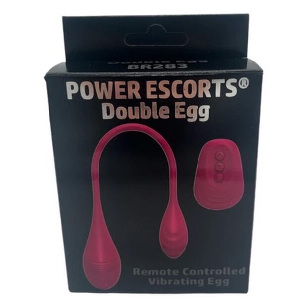Power Escorts   Double Egg   Remote Controlled Vibrator   Pink
