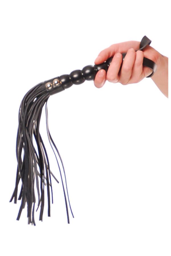 FETISH FANTASY SERIES BEADED CAT O NINE TAILS BLACK