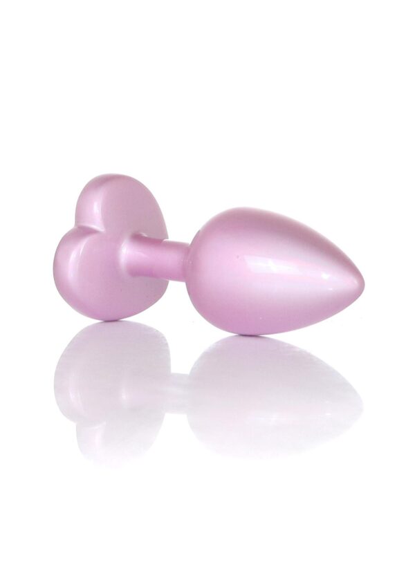 Plug Jewellery Pearl Pink Heart PLUG  Clear S
