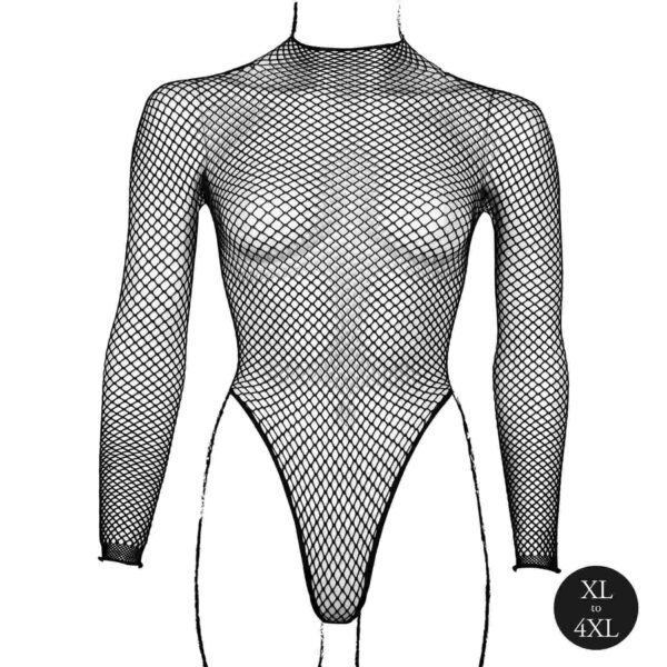 Body with fishnet structure and turtle neck. - obrazek 10