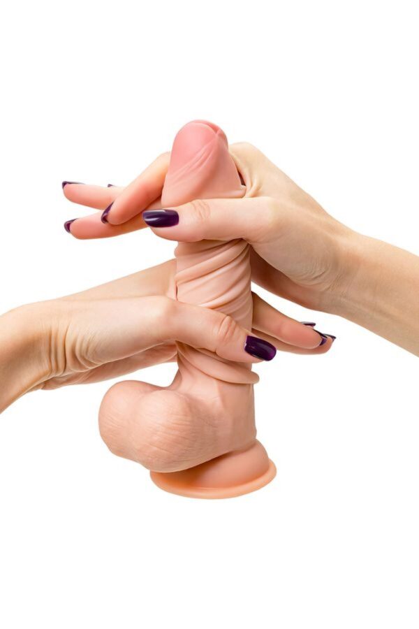 My Babe My Treasure Realistic Dildo, TPE, Nude, 18.5 cm - obrazek 10