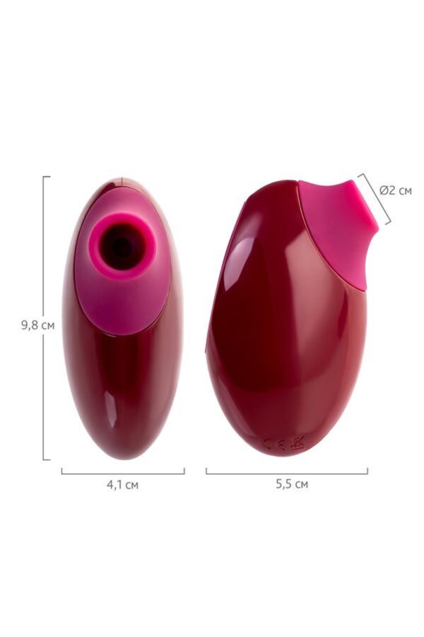 TOYFA A Toys Myrty Clitoral Vacuum Stimulator, burgundy, 9.8 cm - obrazek 10