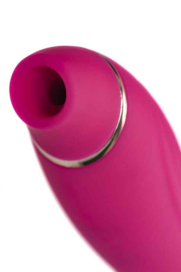 JOS Danvi vibrator with vacuum wave stimulation, silicone, pink, 21.5 cm - obrazek 10