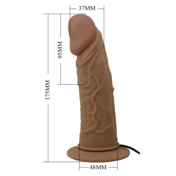 PRETTY LOVE   HARNESS BRIEFS  Draven Strap On 6,8 Dildo vibration - obrazek 10