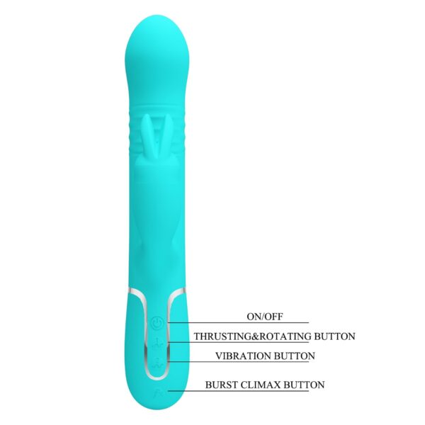 PRETTY LOVE   Coale Twinkled Tenderness, 7 vibration functions 4 rotation functions 4 thrusting settings - obrazek 10