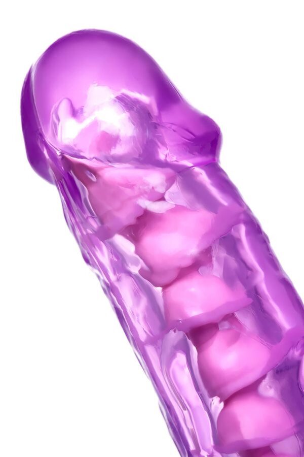 Realistic dildo A Toys by TOYFA Celiam, TPE, purple, 20.5 cm - obrazek 11